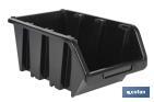 Casier noir empilable | Accès facile aux produits | Plusieurs dimensions et capacités - Cofan