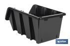 Casier noir empilable | Accès facile aux produits | Plusieurs dimensions et capacités - Cofan