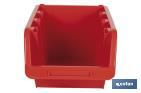 Casier rouge empilable | Accès facile aux produits | Plusieurs dimensions et capacités - Cofan