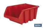 Casier rouge empilable | Accès facile aux produits | Plusieurs dimensions et capacités - Cofan