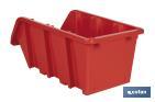 Casier rouge empilable | Accès facile aux produits | Plusieurs dimensions et capacités - Cofan
