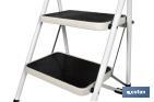 Foldable stepladder | Suitable for domestic use | Available with 2 or 3 steps | Steel - Cofan