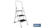 Escabeau pliant pour usage domestique | Avec 2 ou 3 marches | Fabriqué en acier - Cofan