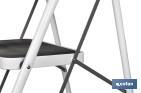 Foldable stepladder | Suitable for domestic use | Available with 2 or 3 steps | Steel - Cofan