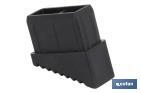 TACO DE PVC PARA ESCALERAS REFORZADAS SOLDADAS COFAN | CON MEDIDAS DE 40 X 20 MM | FABRICADAS EN PVC RESISTENTE