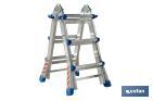 Escadas Plus Multi-posição fabricada em Alumínio | Com diferentes medidas e degraus | Normativa EN 131 y 150 kilos - Cofan
