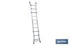 Multi-position Plus ladder | Aluminium | Available with different sizes and rungs | EN 131 Standard | Weight: 150 kilograms - Cofan