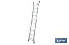 Multi-position Plus ladder | Aluminium | Available with different sizes and rungs | EN 131 Standard | Weight: 150 kilograms - Cofan