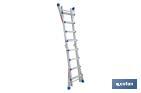 Escadas Plus Multi-posição fabricada em Alumínio | Com diferentes medidas e degraus | Normativa EN 131 y 150 kilos - Cofan