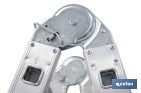 Escada Plus Multifunções fabricada em Alumínio | Com diferentes medidas e degraus | Norma EN 131 e 150 kg. - Cofan