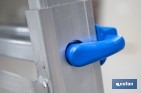 Escada Plus Multifunções fabricada em Alumínio | Com diferentes medidas e degraus | Norma EN 131 e 150 kg. - Cofan