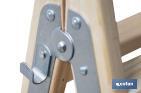 Escaleras de Madera Dobles de Alta Resistencia | Diferentes tamaños y alturas | Seguridad garantizada - Cofan