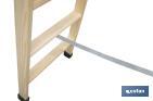 Escaleras de Madera Dobles de Alta Resistencia | Diferentes tamaños y alturas | Seguridad garantizada - Cofan