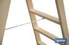 Escaleras de Madera Dobles de Alta Resistencia | Diferentes tamaños y alturas | Seguridad garantizada - Cofan