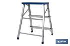 3-Step folding step stool | Material: aluminium | Maximum load: 150 kilos - Cofan