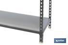 Steel shelving unit | Anthracite | Available with 5 tiers | Galvanised steel | Size: 1,800 X 900 X 400MM - Cofan