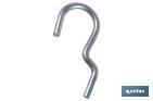 Set of 10 single pegboard hooks | Suitable for perforate tool panels | Available in various sizes | Material: Zinc-plated steel - Cofan