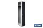 Additional single-door locker | Steel | Colour: grey | Size: 180 x 30 x 50cm - Cofan