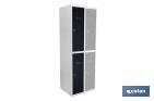 Initial 2-door locker | Steel | Colour: grey | Size: 180 x 30 x 50cm - Cofan