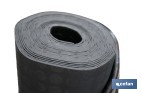 Rollo de suelo de caucho | Diseño de círculos | Antideslizante | 10 m de largo, 3 mm de grosor | Disponible en diferentes anchos - Cofan