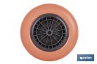 Roue de brouette de chantier avec roulement | Fabriquée avec jante en ABS increvable | Pour des poids de jusqu'à 120 kg - Cofan