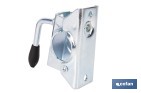 Abrazadera de acero galvanizado para rueda Jockey de remolque con de eje 48 mm - Cofan
