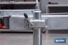 Abrazadera de acero galvanizado para rueda Jockey de remolque con de eje 48 mm - Cofan