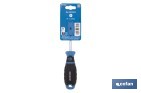 Destornillador Phillips DIN ISO 8764-1 modelo Gripforce | Punta magnética y mango antideslizante | Disponible en diferentes tamaños - Cofan