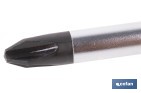 Destornillador Phillips con hexágono DIN ISO 8764-1 modelo Gripforce | Punta magnética y mango antideslizante | Disponible en diferentes tamaños - Cofan
