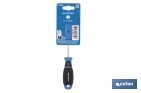 Destornillador plano electricista DIN 5265 modelo Gripforce | Punta magnética y mango antideslizante | Disponible en diferentes tamaños - Cofan