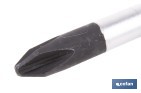 Destornillador corto de carrocero de Phillips, Pozidrive y plano. - Cofan