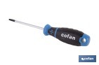 Destornillador Torx modelo DIN 50150 Gripforce | Punta magnética y mango antideslizante | Disponible en diferentes tamaños - Cofan