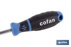 Destornillador Torx inviolable modelo Gripforce | Punta magnética y mango antideslizante | Disponible en diferentes tamaños - Cofan