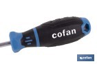 Destornillador Robertson R2 × 100 mm modelo Gripforce | Punta magnética y mango antideslizante - Cofan