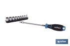 DESTORNILLADOR FLEXIBLE CON 9 VASOS HEXAGONALES GRIPFORCE | INCLUYE VASOS DESDE SW5 HASTA SW13