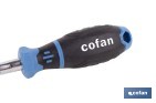 Destornillador flexible para puntas de 1/4" modelo Gripforce| Cambio rápido de puntas y mango antideslizante - Cofan