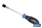 Destornillador rígido para puntas de 1/4" modelo Gripforce| Cambio rápido de puntas y mango antideslizante - Cofan