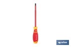 Destornillador plano aislado modelo Gripforce | Conforme a IEC 60900 y GS | Disponible en diferentes tamaños - Cofan