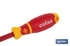 Destornillador Phillips aislado modelo Gripforce | Conforme a IEC 60900 y GS | Disponible en diferentes tamaños - Cofan