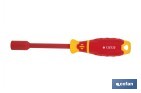 Destornillador de vaso hexagonal aislado modelo Gripforce | Conforme a IEC 60900 y GS | Disponible en diferentes tamaños - Cofan