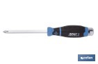 Destornillador Phillips de impacto Gripforce | Cabeza de golpeo y mango antideslizante | Disponible en diferentes tamaños - Cofan