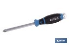 Destornillador Phillips de impacto Gripforce | Cabeza de golpeo y mango antideslizante | Disponible en diferentes tamaños - Cofan