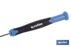 Destornillador plano de alta precisión modelo Gripforce | Punta magnética y mango antideslizante | Disponible en diferentes tamaños - Cofan