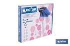 Set de 7 destornilladores hexagonales modelo Gripforce | Mango en T y doble punta | Puntas desde H2 hasta H8 - Cofan