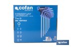 Set de 7 destornilladores Torx modelo Gripforce | Mango en T y doble punta | Puntas desde T10 hasta T40 - Cofan