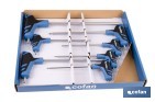 Set de 7 destornilladores Torx modelo Gripforce | Mango en T y doble punta | Puntas desde T10 hasta T40 - Cofan
