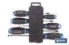 Display de 3 destornilladores planos + 3 destornilladores Phillips modelo GripForce - Cofan