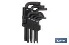 JEU DE CLÉS TORX | 6 PIÈCES | IL COMPREND : T-10, T-15, T-20, T-25, T-27, T-30