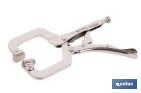 Pinze a scatto con ganasce a forma di C | Non basculanti | Lunghezza: 11” - Cofan