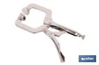 Pinze a scatto con ganasce a forma di C | Non basculanti | Lunghezza: 11” - Cofan